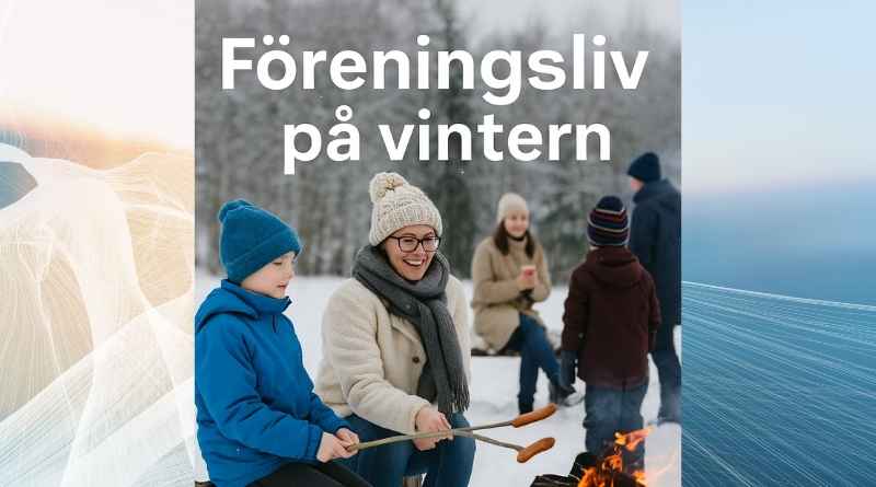 Föreningsliv vinteraktiviteter i snötäckt miljö
